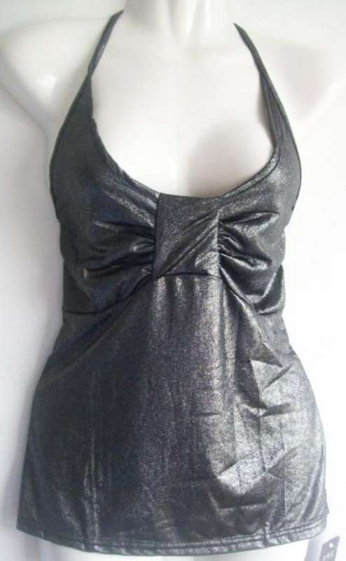 Strapy Silver Grey Top. Size 32/34