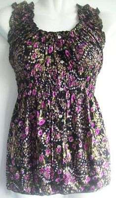 Stretchy Floral Top. Size 32/34