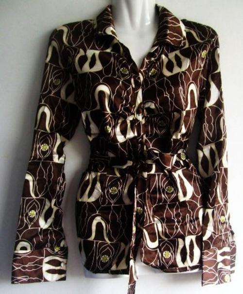 Chocolate Satin Top  Size 34/36