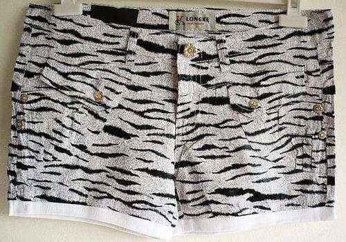 Zebra Stripes Shorts.  Size 36