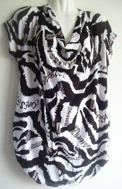 Zebra Stripe Blouse. Size 36/38