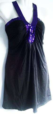 Straped Black Top Dress.  Size 34/36