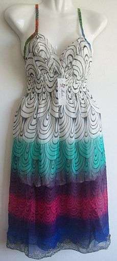 Stunning Strapy Chiffon Dress. Size 36