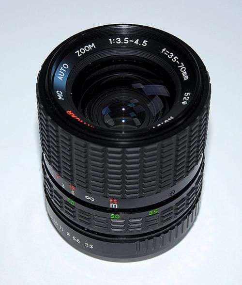 Zenit MC Auto Zoom 1:3.5-4.5/35-70mm lens. Further Reduced