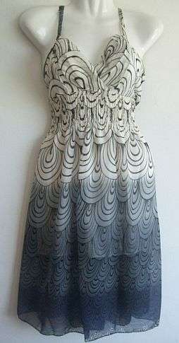 Stunning Strapy Chiffon Dress. Size 34