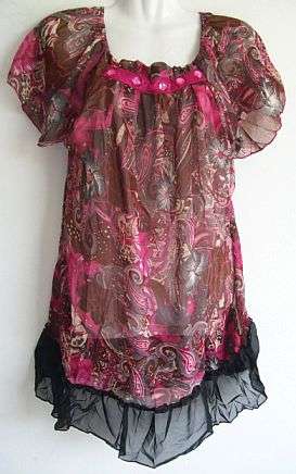 Lovely Chiffon Top. Size 34/36