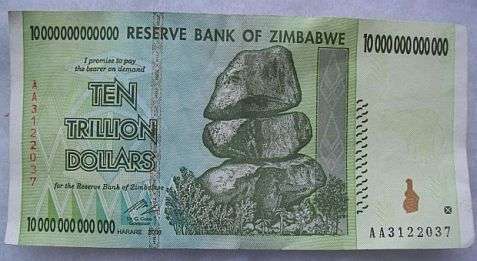 Become a TRILLIONAIRE!!! 10 Trillion Dollar Bills. Zimbabwe Currency