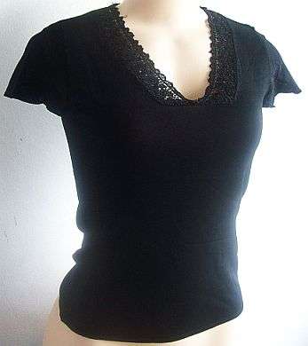 lovely knit black top. Size  34