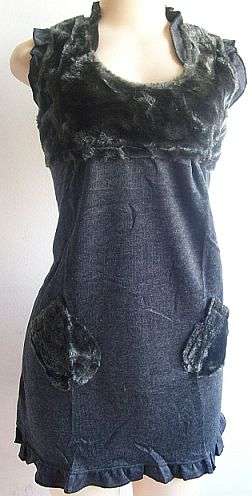 Fluffy Short Dress. Size 34