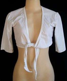 LOVELY WHITE SHRUG.  Size 32/34