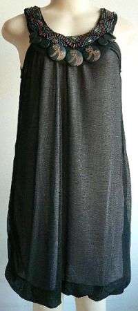 Elegant Beaded Dress. Fits sizes 34/36