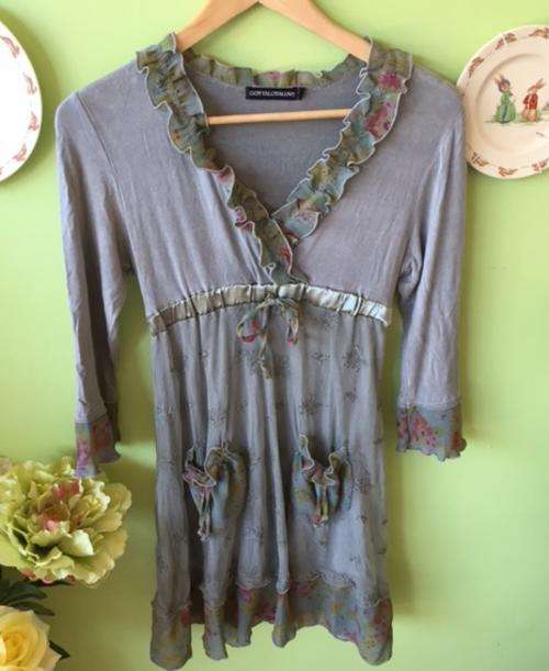 Ladies High Quality Sexy Hot Vintage Style Floral Flower Layer Lace V-Line Slim Cut Summer Dress