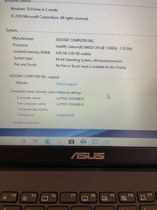 Asus E410M - Intel - 4GB RAM - SSD LAPTOP ~Brand New ~FREE Shipping