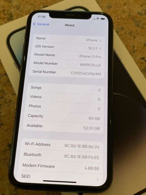 iPhone 11 Pro - 64GB - Midnight Green - Certified Preowned ~FREE Shipping ~FREE Screen Protector