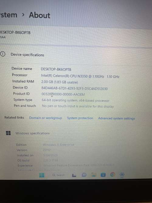 Lenovo Ideapad 120S-11IAP - LAPTOP - 11.6inches Display - Celeron - Grade A ~Like New ~FREE Shipping