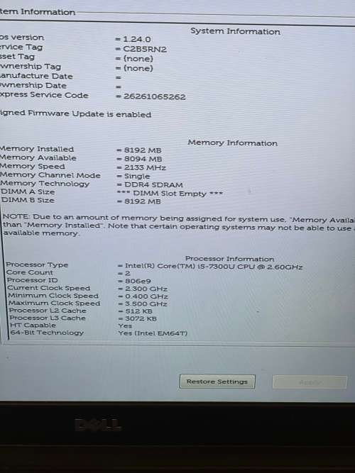 Dell Latitude E5480 Laptop - Intel Core i5 8th Gen - 8GB RAM - 512GB SSD ~Windows 11 Office 2021
