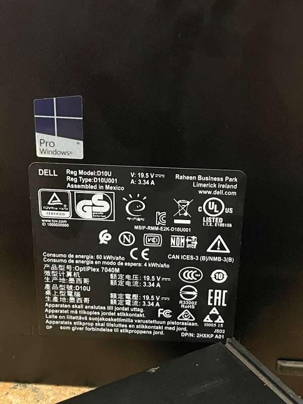 Dell Optiplex 7040 Laptop - Micro CPU - Intel Core i5 - 16GB RAM - 256GB SSD FREE 64GB Memory Stick