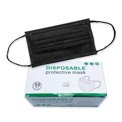 3 Ply Black Masks