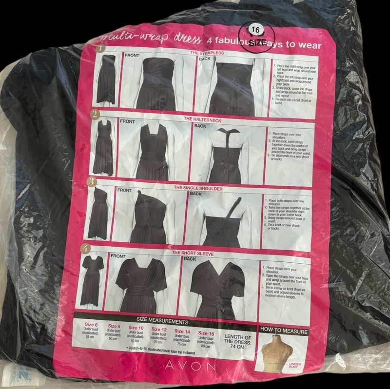 Avon Multi Wrap Dress 4 Different ways to wear