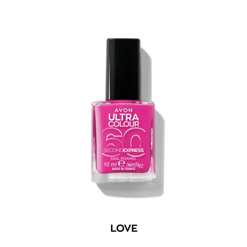 Avon Ultra Colour 60 Seconds Express Nail Polish Shade: love