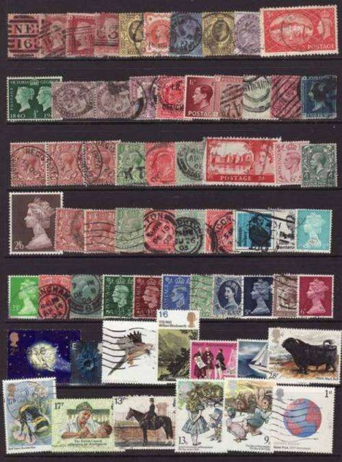 COLLECTION OF 63  GREAT BRITIAN STAMP