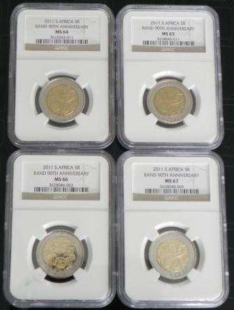 2011 90TH ANNIVERSARY COINS A MUST HAVE SET MS64, MS65, MS66, MS67 BID IS PER COIN