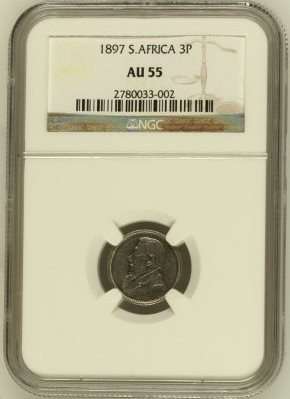 1897 3 PENCE AU 55