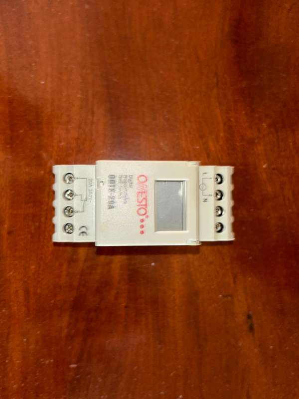 Onesto Digital Programmable time switch ODTS-20A New (Control your geyser on & off)