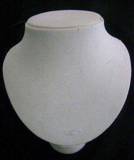 White Leather Neck stand