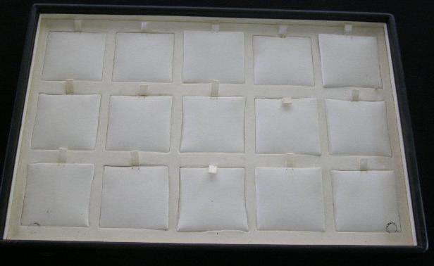 White Leather Pendant Display