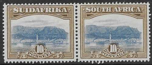 SOUTH AFRICA 1927-30 PICTORIALS SCARCE 10s PERF. 14 x 13½ DOWN LHM SG 39b CV £250