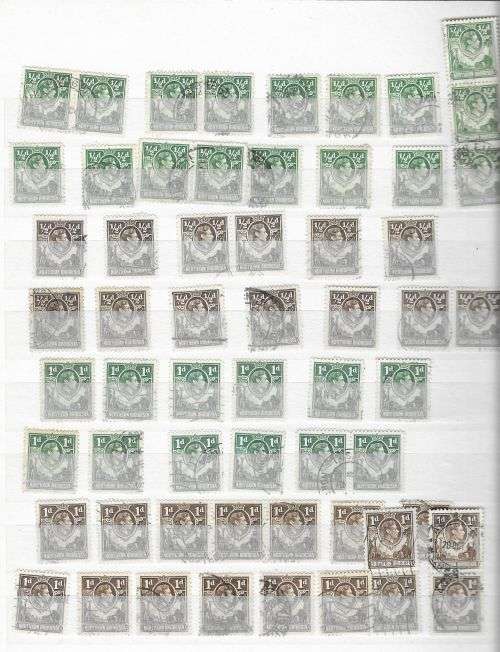 Northern Rhodesia KG VI & QE II Definitives etc. HM/USED in stock book.