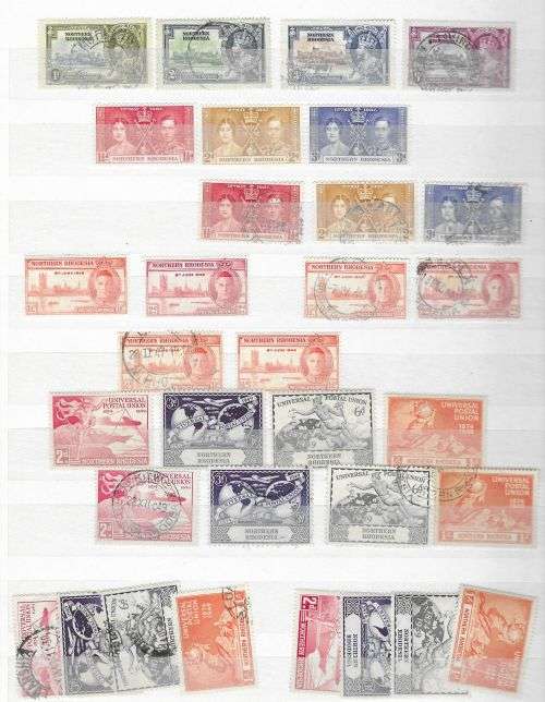 Northern Rhodesia KG VI & QE II Definitives etc. HM/USED in stock book.