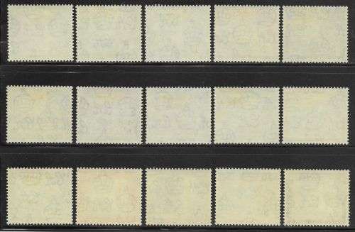 GAMBIA 1953-59 QE II SET LHM SG 171185 CV R2 365