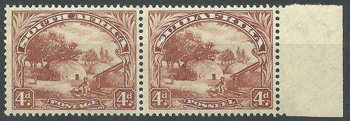 South Africa Redrawn Roto 4d MNH marginal pair