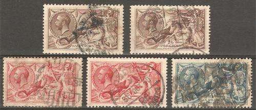 De la Rue & BW Seahorses Used lot. C/V R8400