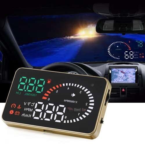 X6 Car Projector OBDII interface HUD Head Up Display MPH Speed fuel Consumption Monitoring System