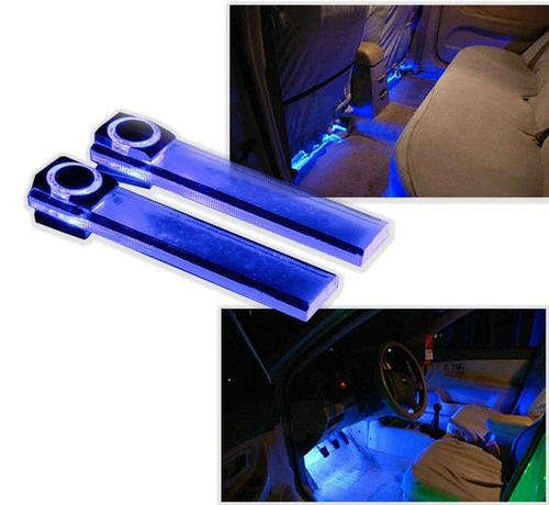 New 4 LED Car Interior Decorative Floor Dash Light Lamp Car 4 in 1 Lighter