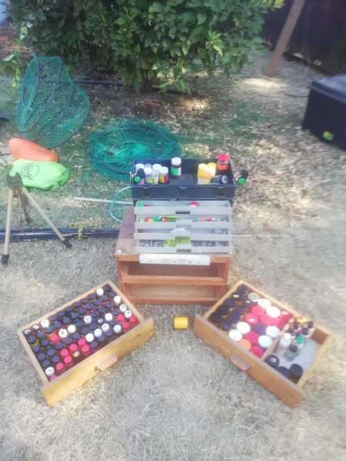 A lot of fishing and camping items.Valued at R 8800.25 Fishing rods,22 Spools,all dips,Pick up only.