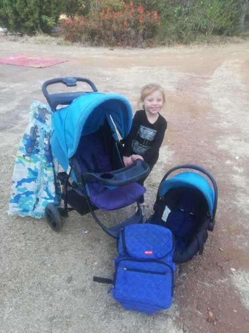 Stroller,car seat and baby bags.Pick up only in Pretoria