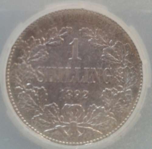 1892 1 Shilling SANG Graded XF40