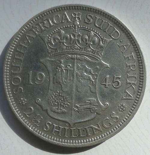 1945 21/2 Shillings.Nice condition.Mintage of only 183406
