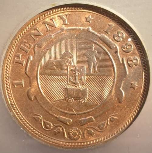 1898 PENNY SANGS SLABBED MS 63 RB-Relist