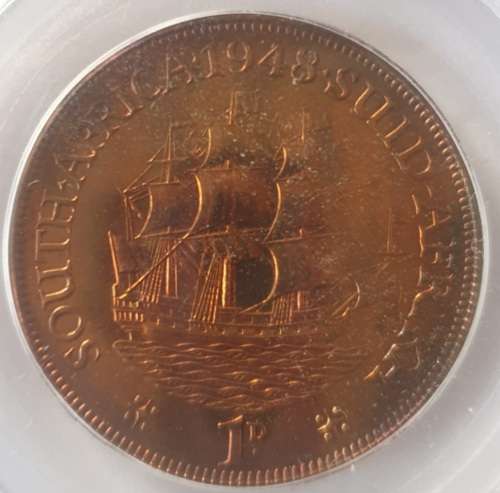 1948 1 Penny PCGS GRADED PR65RD.YES RED.