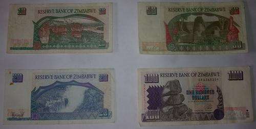 Zimbabwe  10 20 50 100 Notes - R1 Start