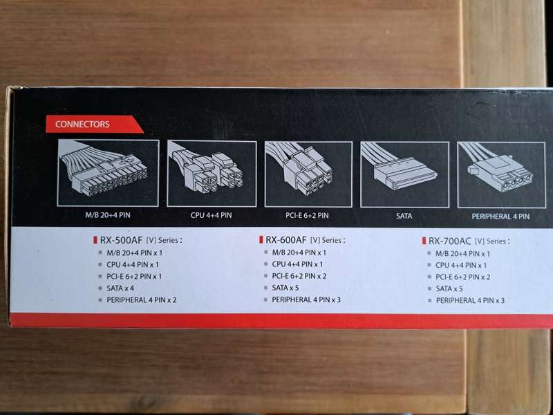 Raidmax PSU VORTEX 500W 80 Plus Bronze Non-Modular Power Supply