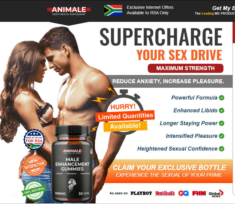 ANIMALE Male Supplements Buy 2 get 3rd FREE