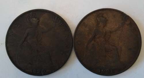 1920 and 1921 1 Penny