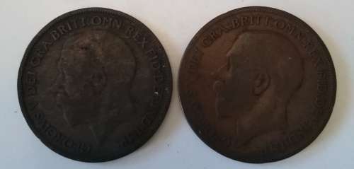 1920 and 1921 1 Penny