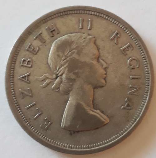 1953 Five Shilling of SA Union ( Kroon )